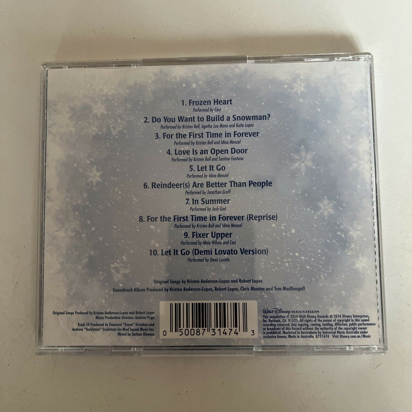 Frozen: The Songs - Original Film Soundtrack (CD, 2014, Disney)