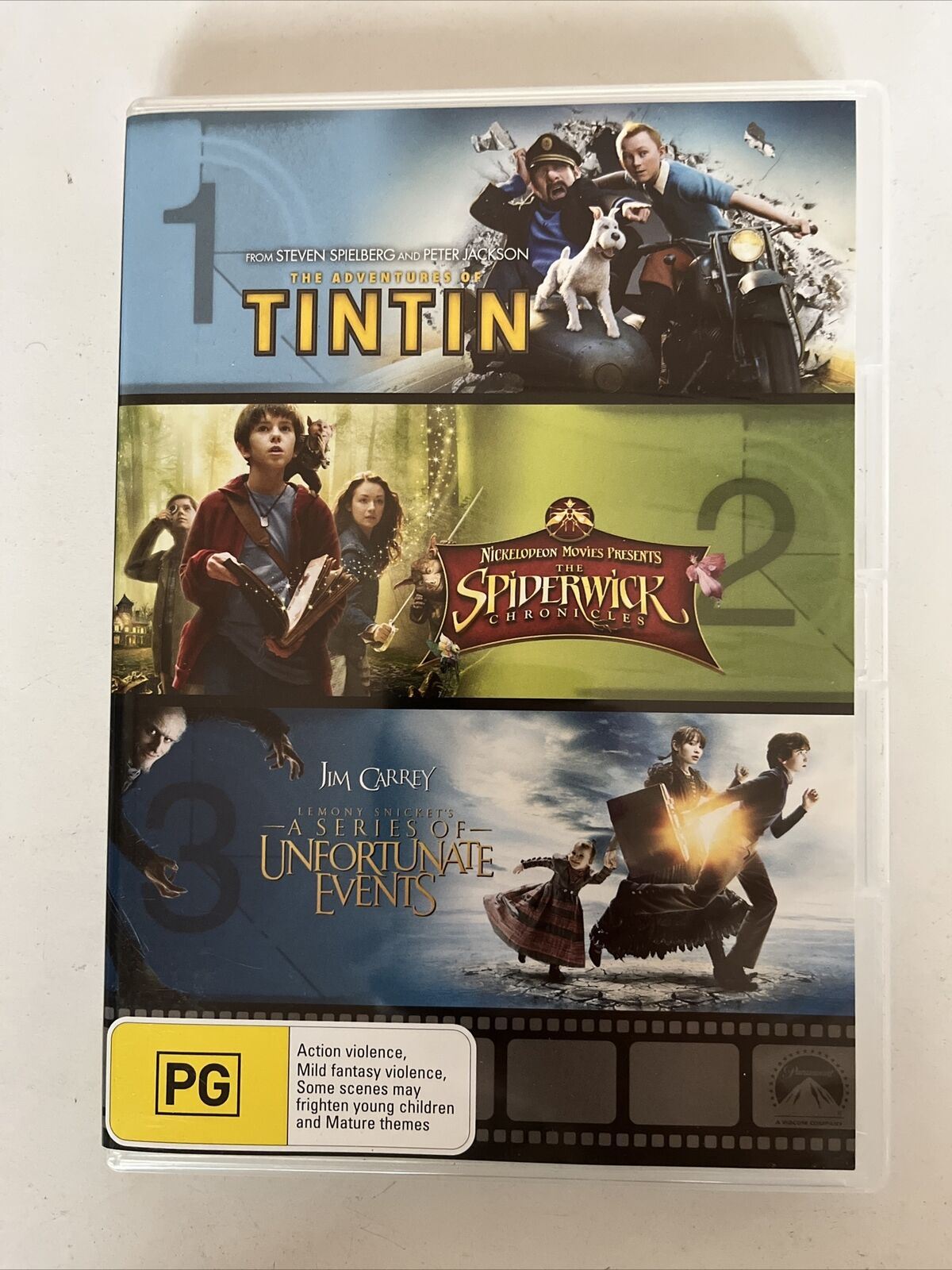 Adventures Tintin / Spiderwick Chronicles / A Series Of Unfortunate Events DVD