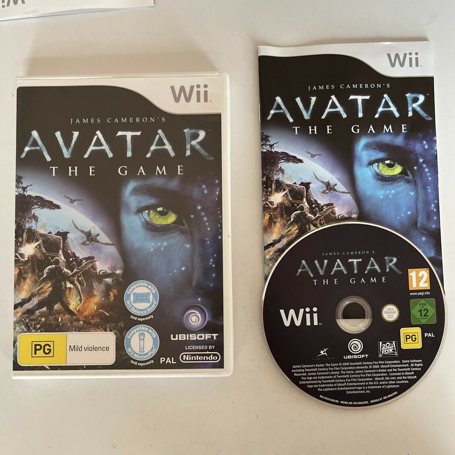 James Cameron’s Avatar The Game - Nintendo Wii Game 2009 PAL Game with Manual