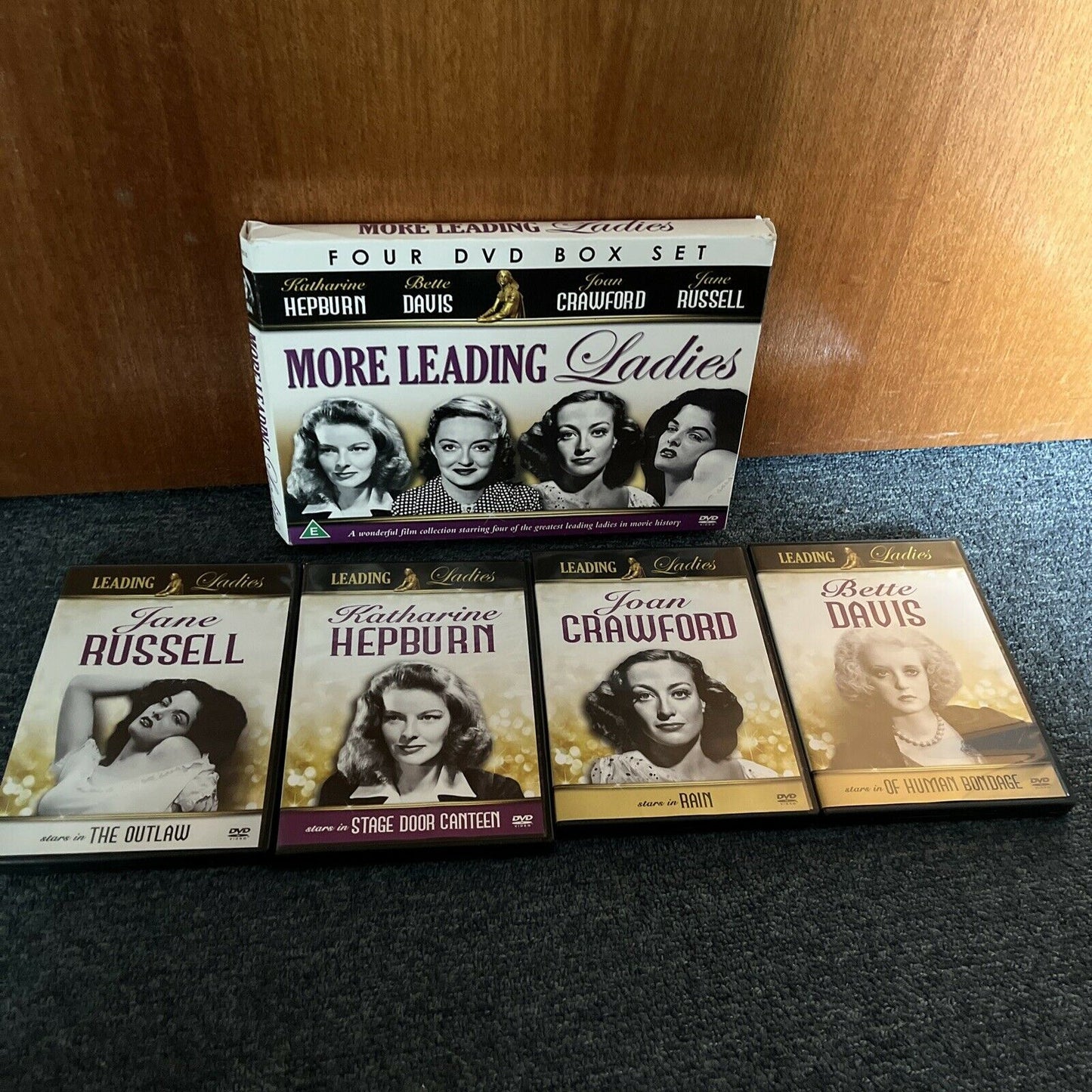 Leading Ladies: The Outlaw, Stage Door Canteen, Rain, Of Human Bondage (DVD)