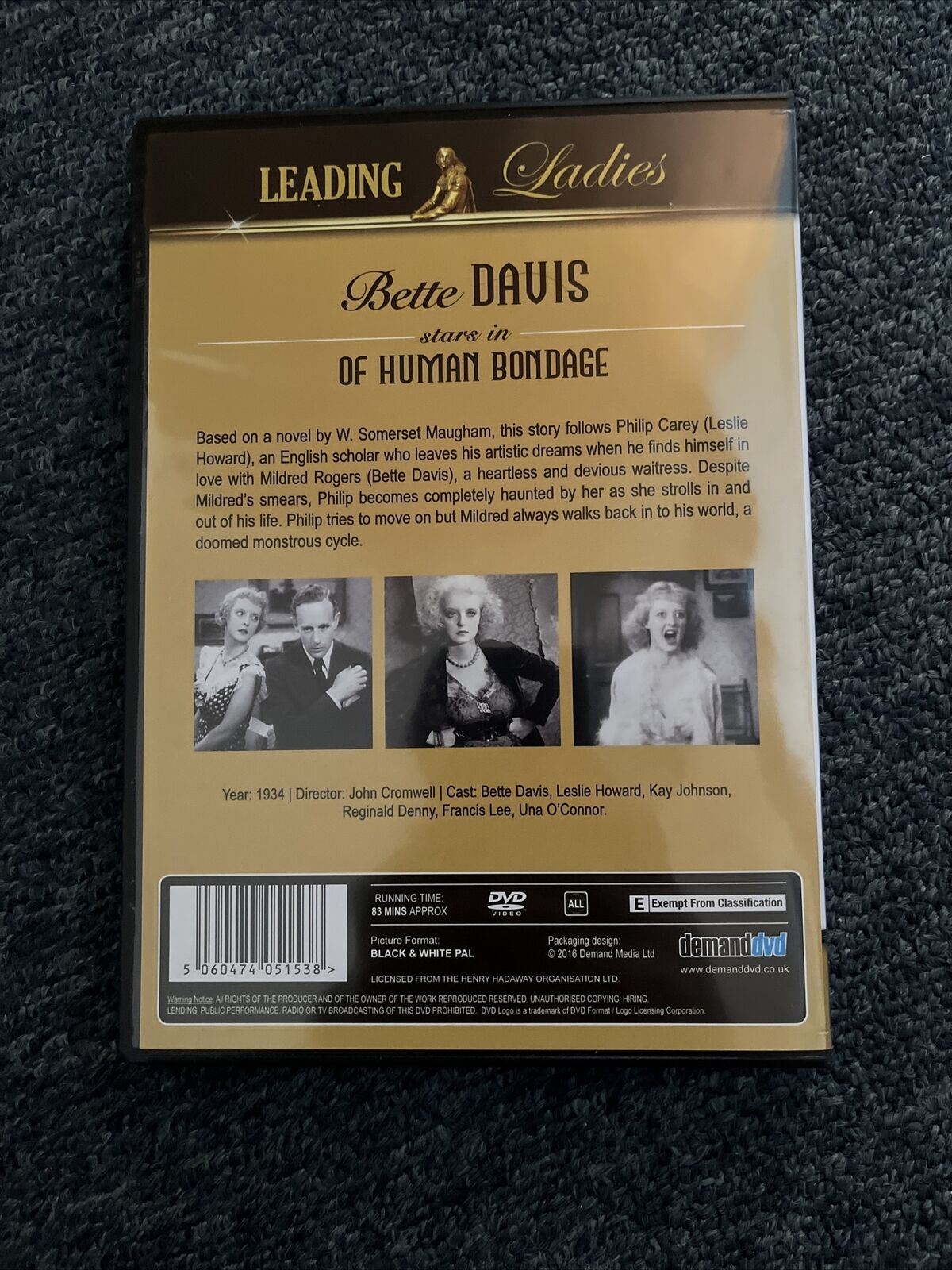 Leading Ladies: The Outlaw, Stage Door Canteen, Rain, Of Human Bondage (DVD)