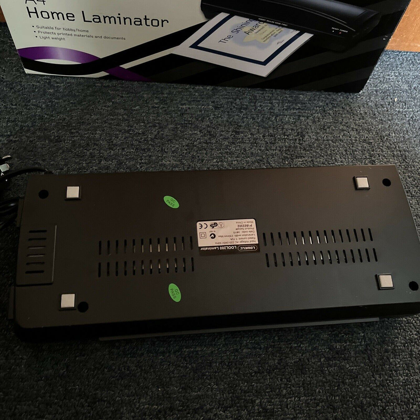 Lowell A4 Home Laminator Model LOOL280 Retro Unit