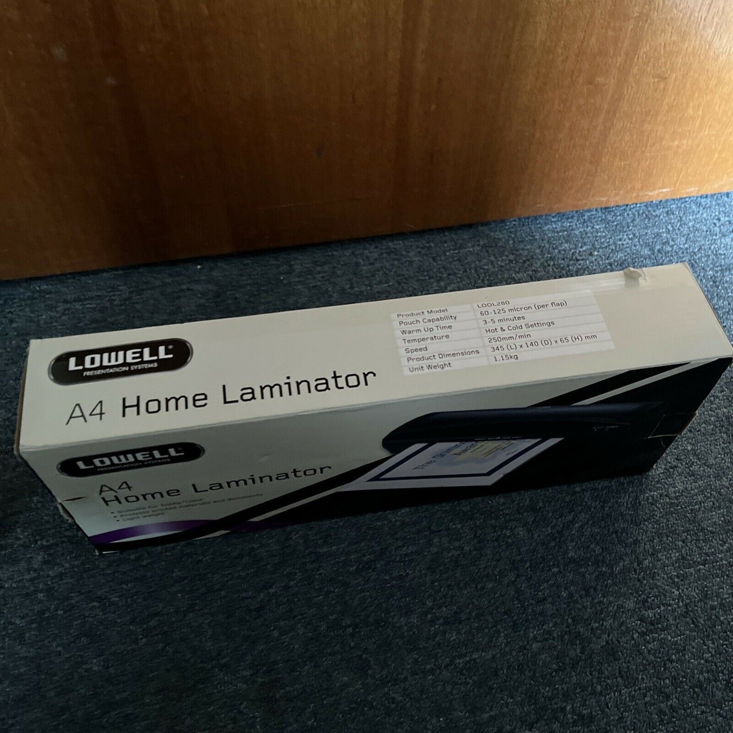 Lowell A4 Home Laminator Model LOOL280