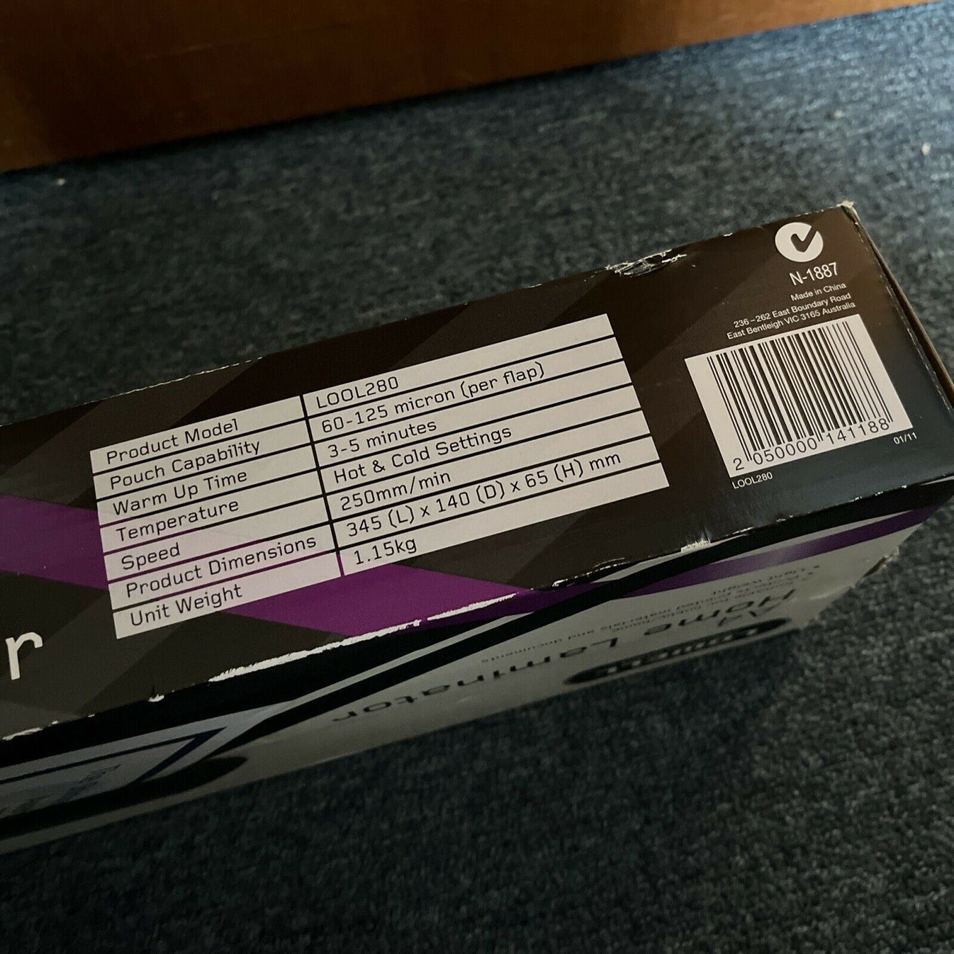 Lowell A4 Home Laminator Model LOOL280 Retro Unit