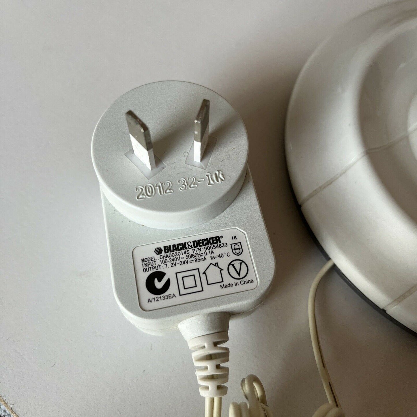 Black & Decker CHA002014S 7.2V-24V 85mA Vacuum Charging Dock