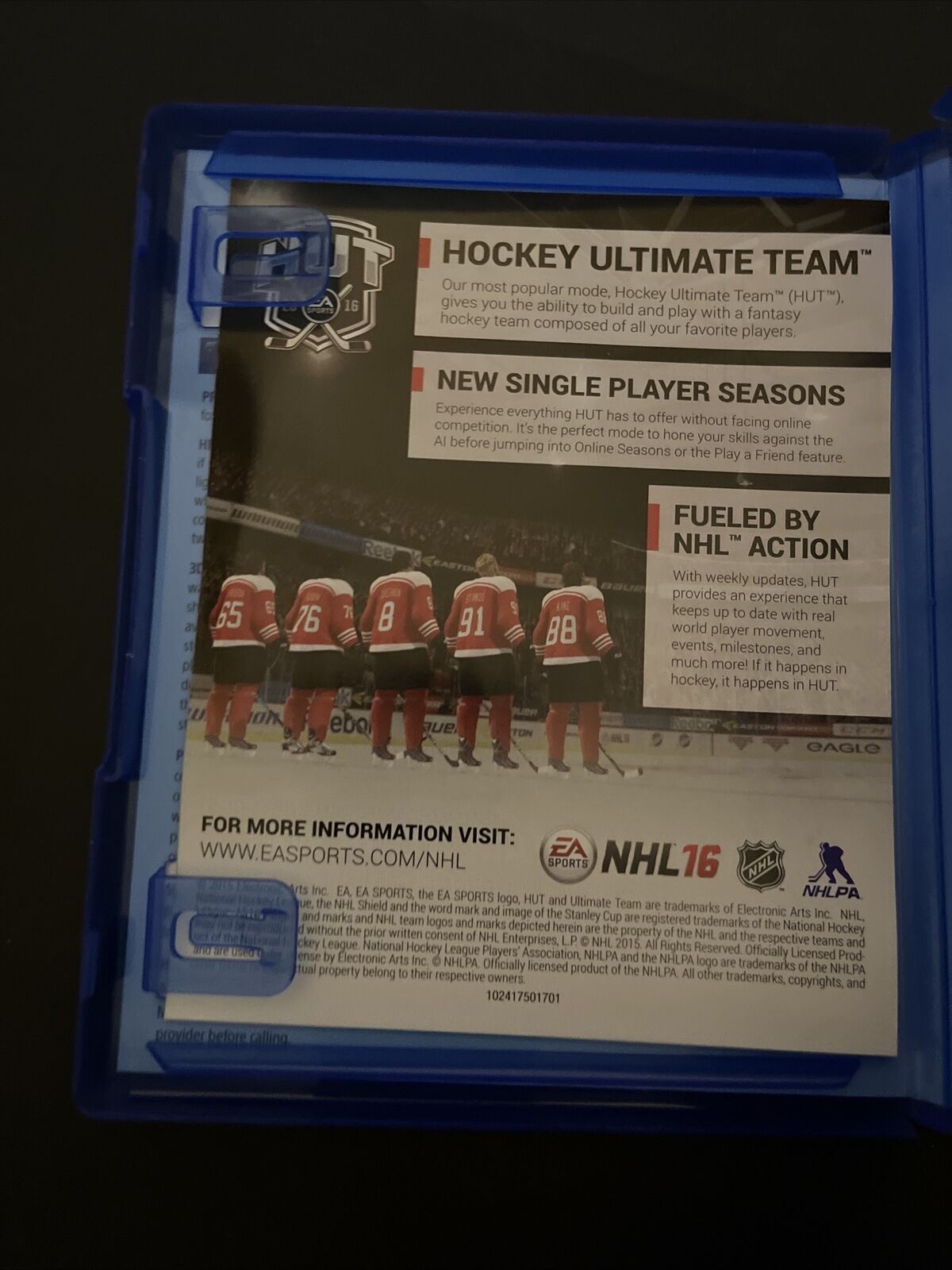 NHL 16 - Playstation 4 PS4 Ice Hockey Game