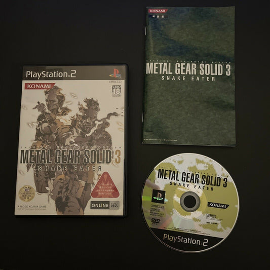 Metal Gear Solid 3: Snake Eater - PlayStation PS2 NTSC-J Japan Game