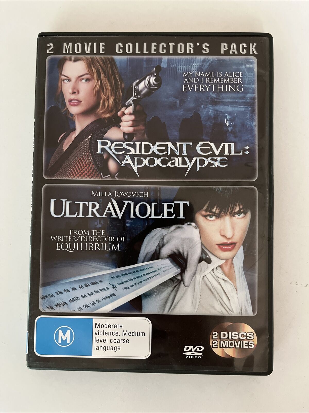 Resident Evil: Apocalypse / Ultraviolet (DVD) Milla Jovovich. Region 4