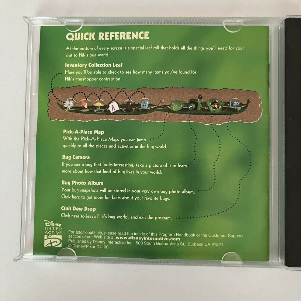 A Bug's Life Active Play - PC CD-ROM Windows Disney Game – Retro Unit