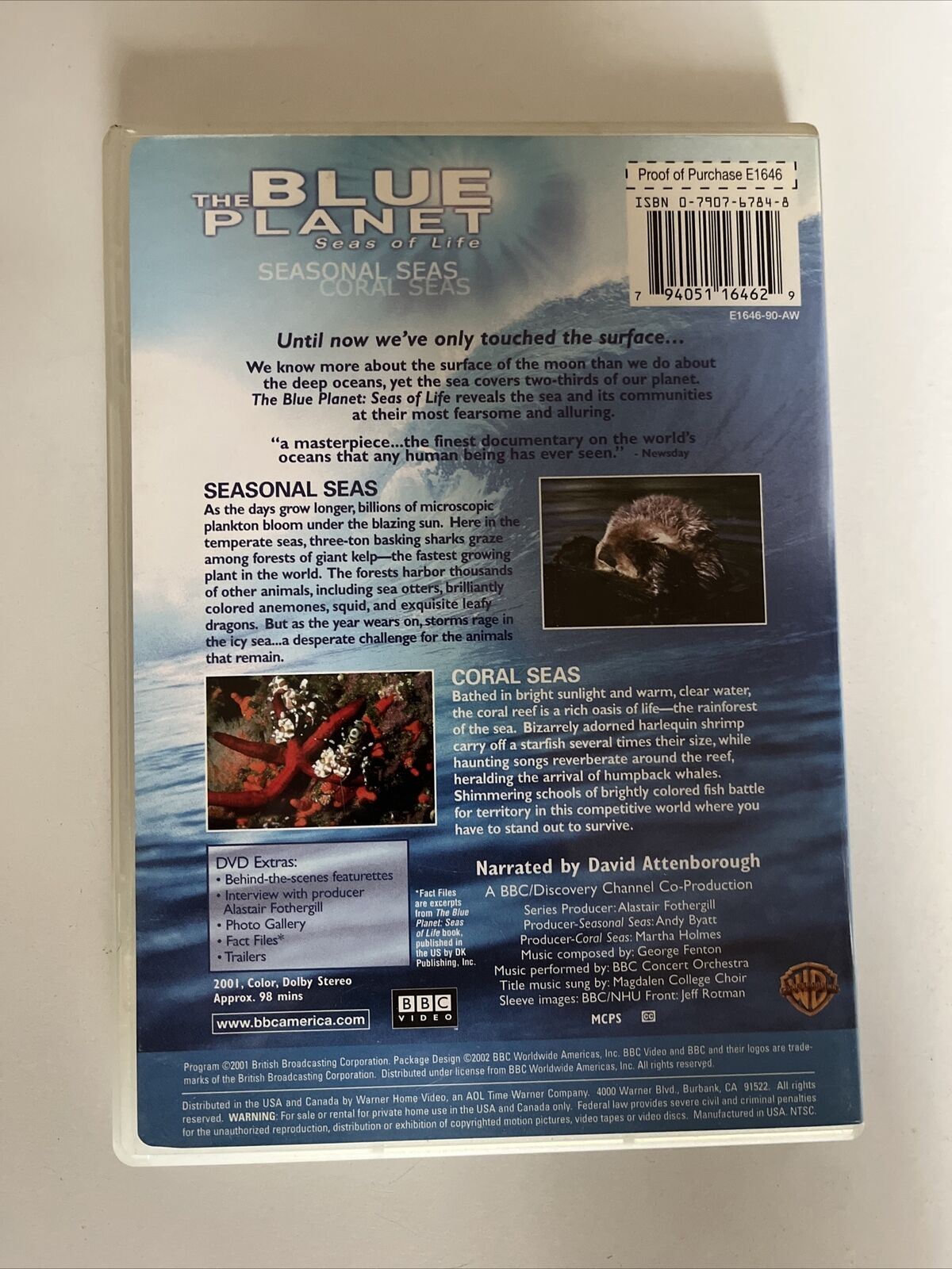 BBC The Blue Planet: Seasonal Sea & Coral Seas (DVD) Region 1