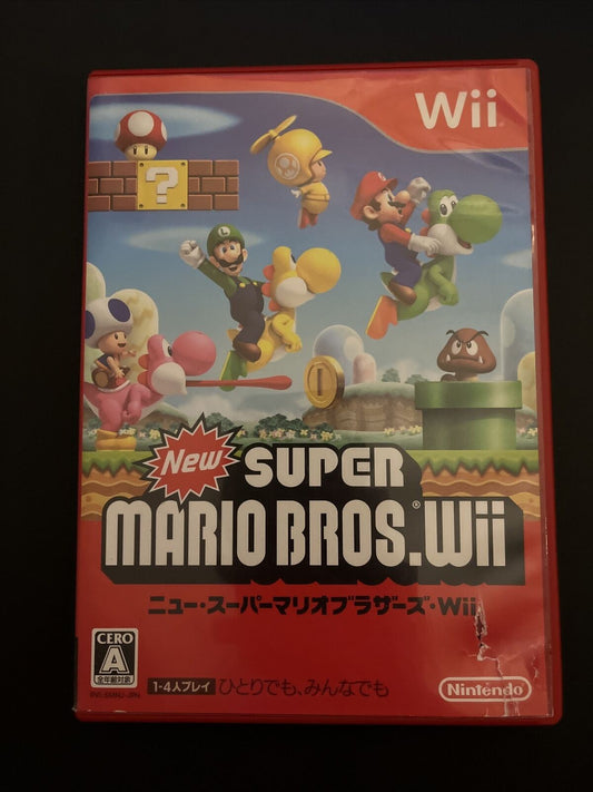 New Super Mario Bros Wii - Nintendo Wii NTSC-J Japan Game