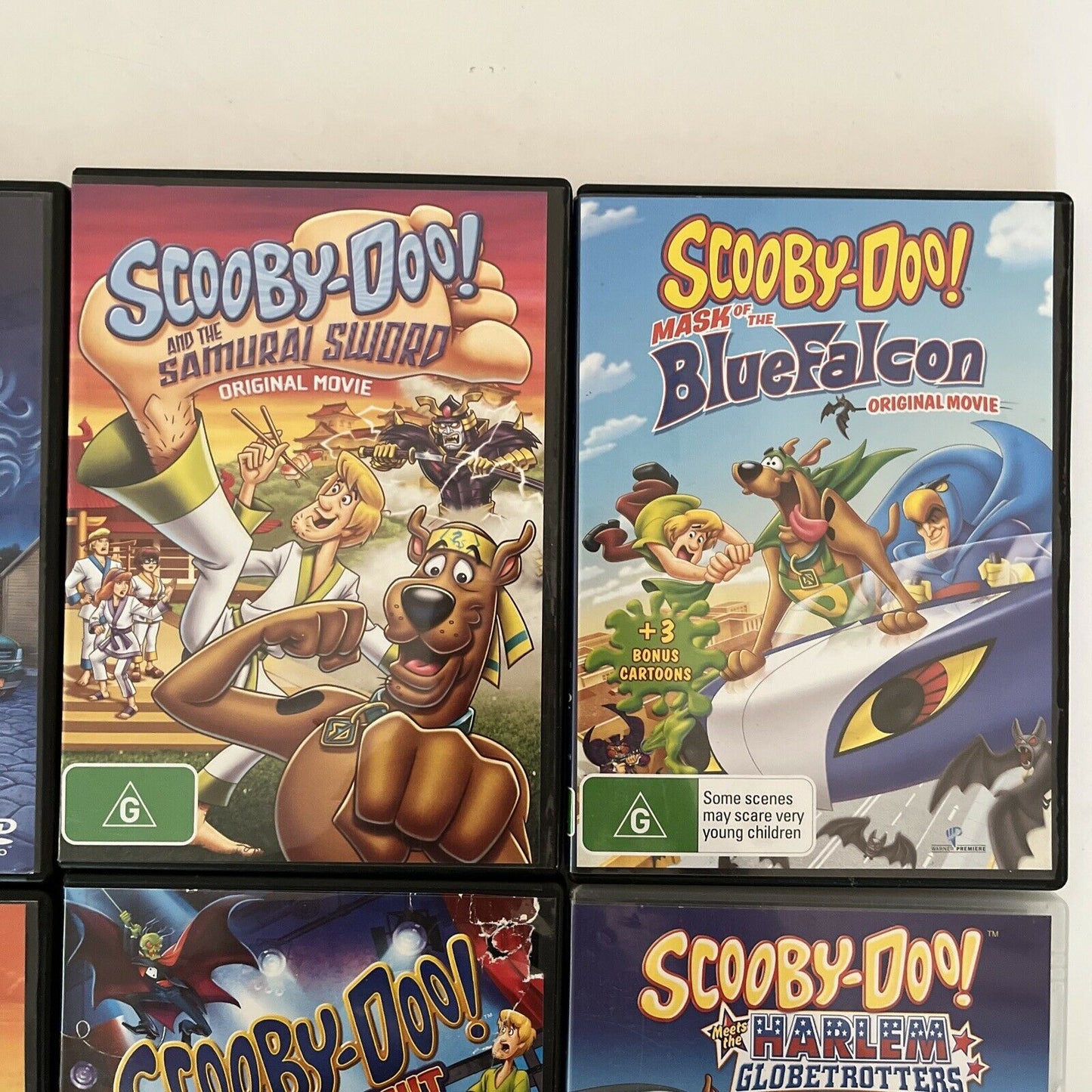 6x Lot Scooby-Doo DVD Movies: Harlem Globtrotters, Samuari Sword, Witches
