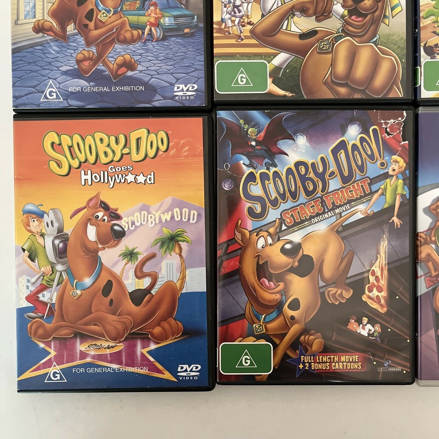 6x Lot Scooby-Doo DVD Movies: Harlem Globtrotters, Samuari Sword, Witches