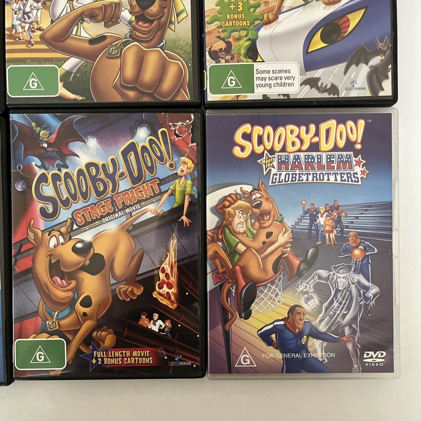 6x Lot Scooby-Doo DVD Movies: Harlem Globtrotters, Samuari Sword, Witches