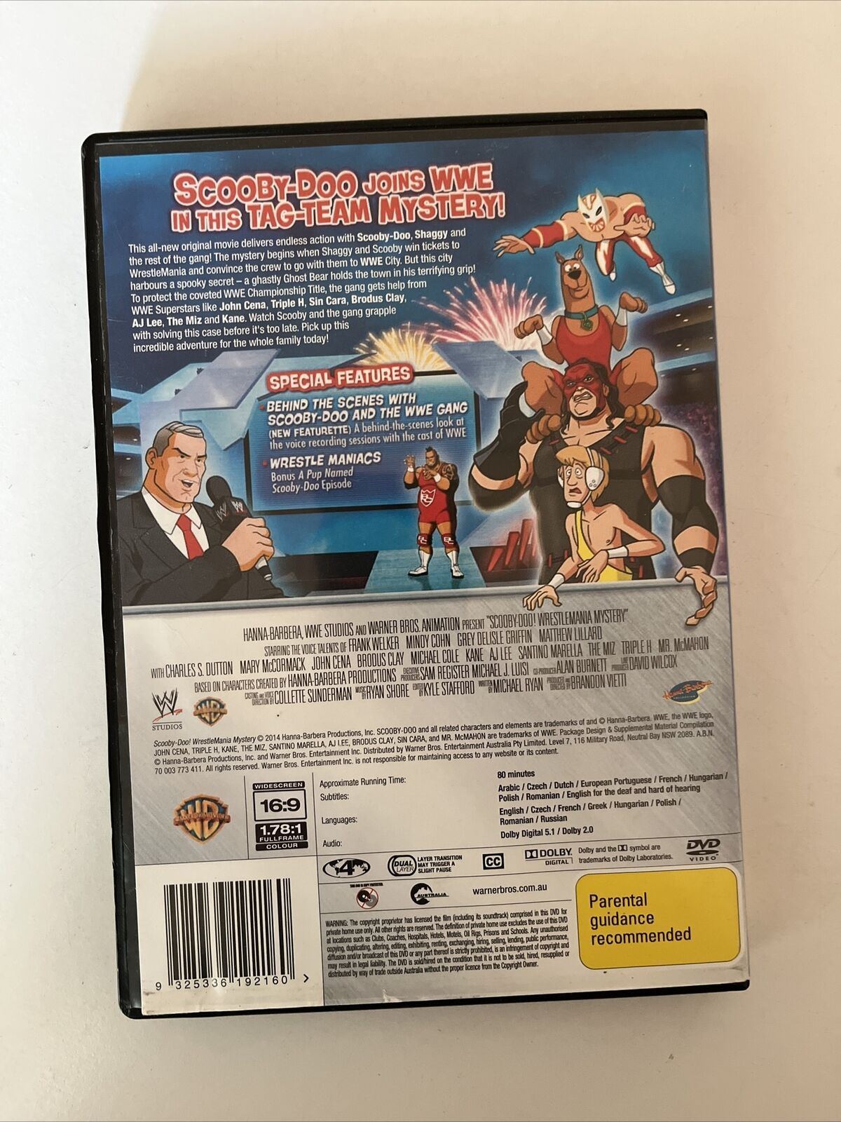 Scooby Doo - Wrestlemania Mystery (DVD, 2014) Region 4