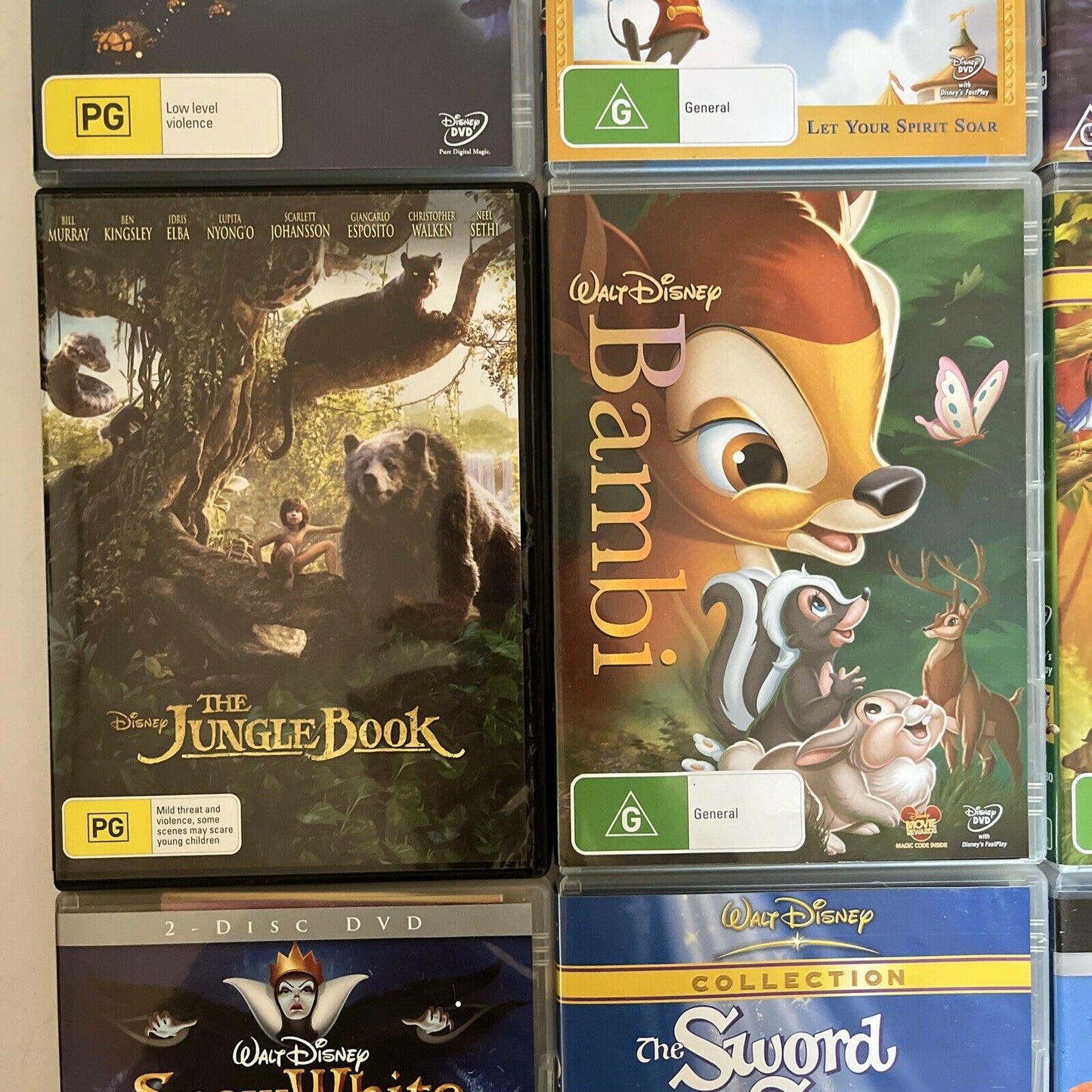 12x Lot Disney Movies DVD: Dumbo, Bambi, Up, Atlantis, Aristocats, Snow White...