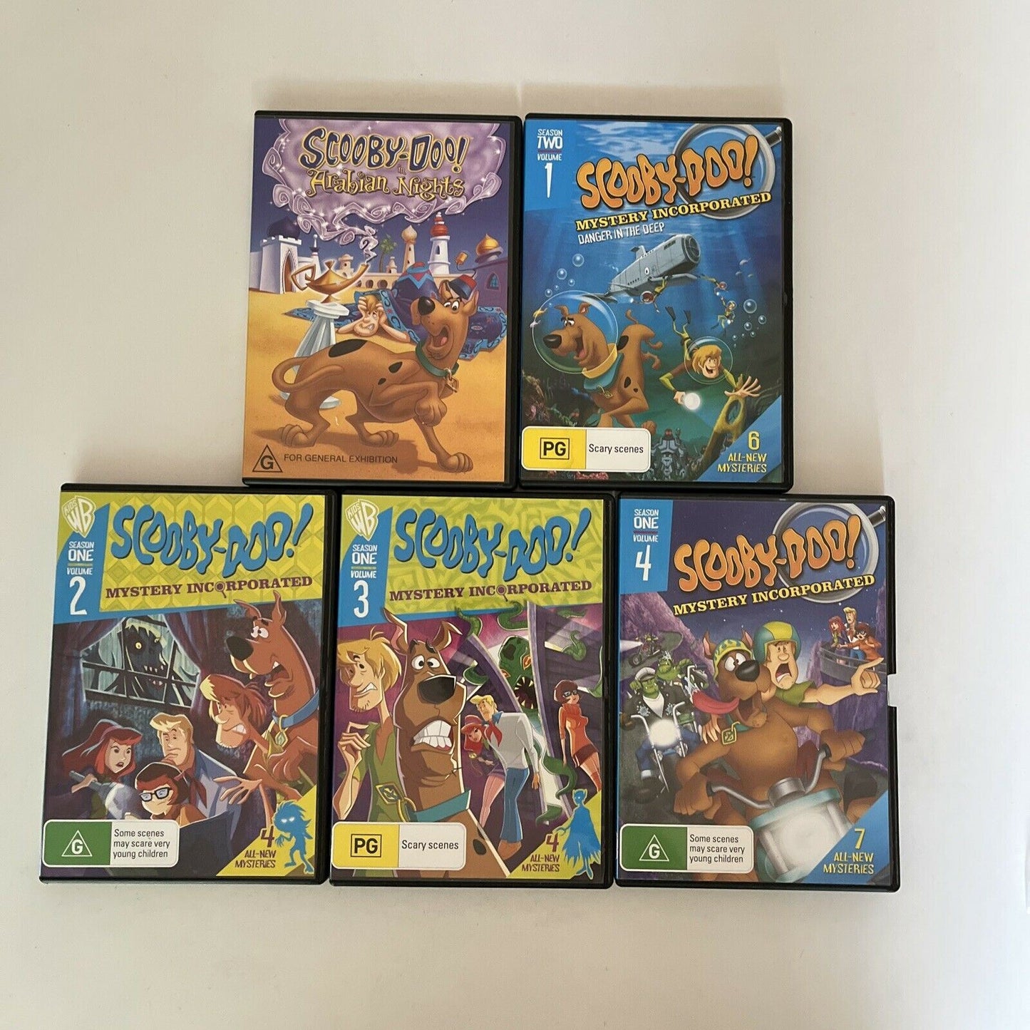 5x Scooby-Doo TV Series DVD Lot. Region 4