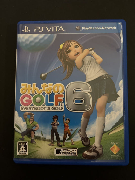 Everybody's Golf 6 (Minna no Golf) - Sony Vita Japan Game