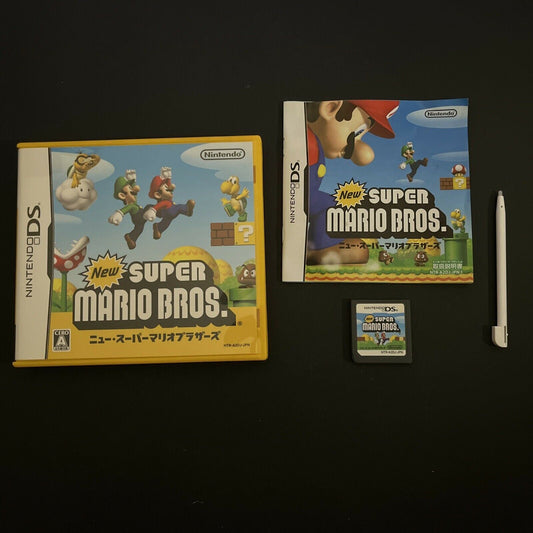 New Super Mario Bros - Nintendo DS Japan Game Complete with Pen