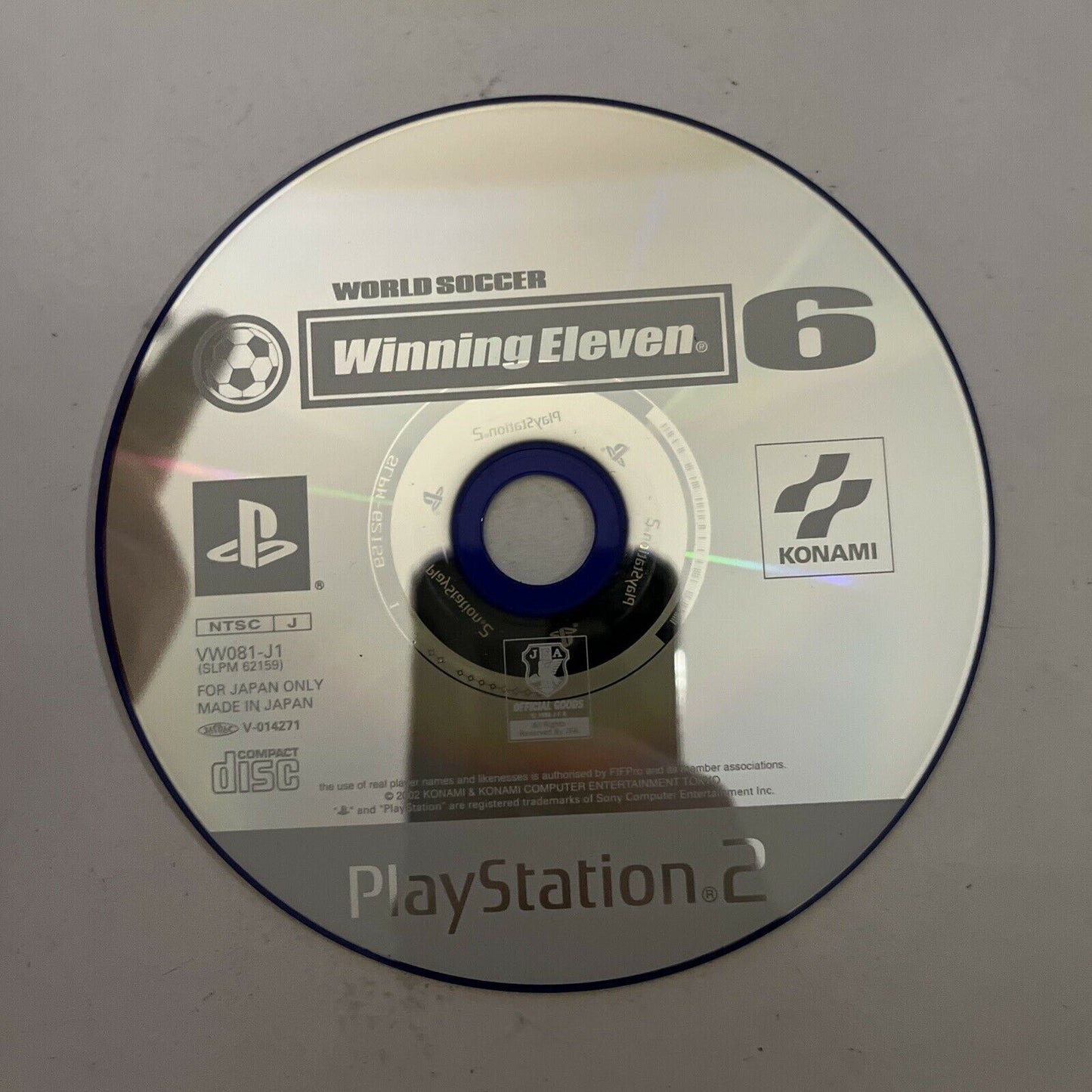 World Soccer Winning Eleven 6 -PlayStation PS2 NTSC-J Japan Soccer Football Game