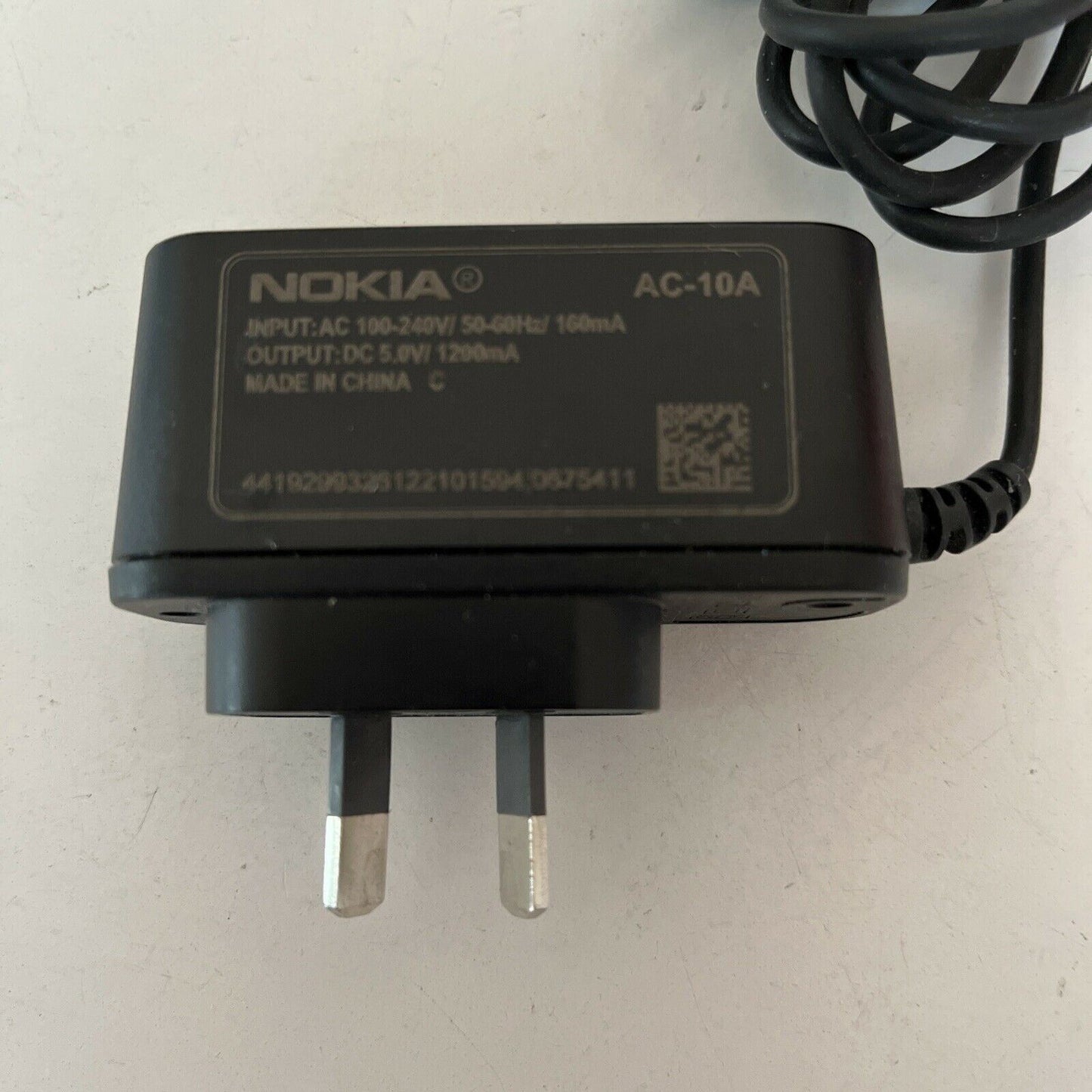 Genuine Nokia AC-10A Wall Charger for Mobile Phone Micro USB 5V 1200mA