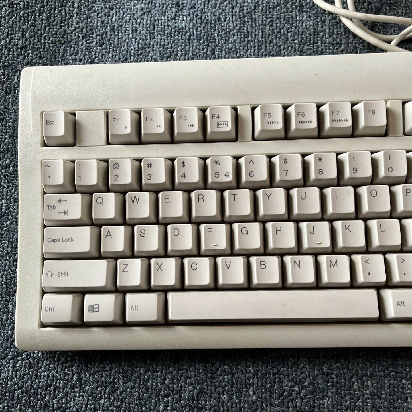 Vintage Quartet Turbo-Trak Keyboard PS/2 HQK BITS9001 KB-9001PUSAW