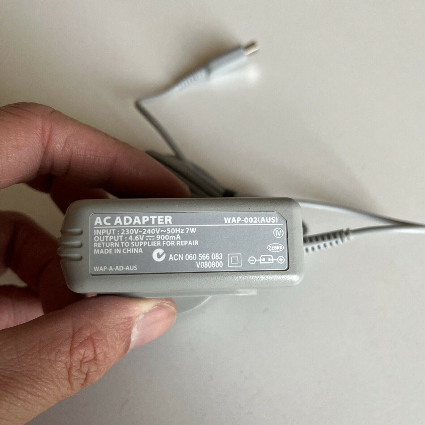 Genuine Official Nintendo DSi 3DS 2DS WAP-002(AUS) AC Adapter Power Supply