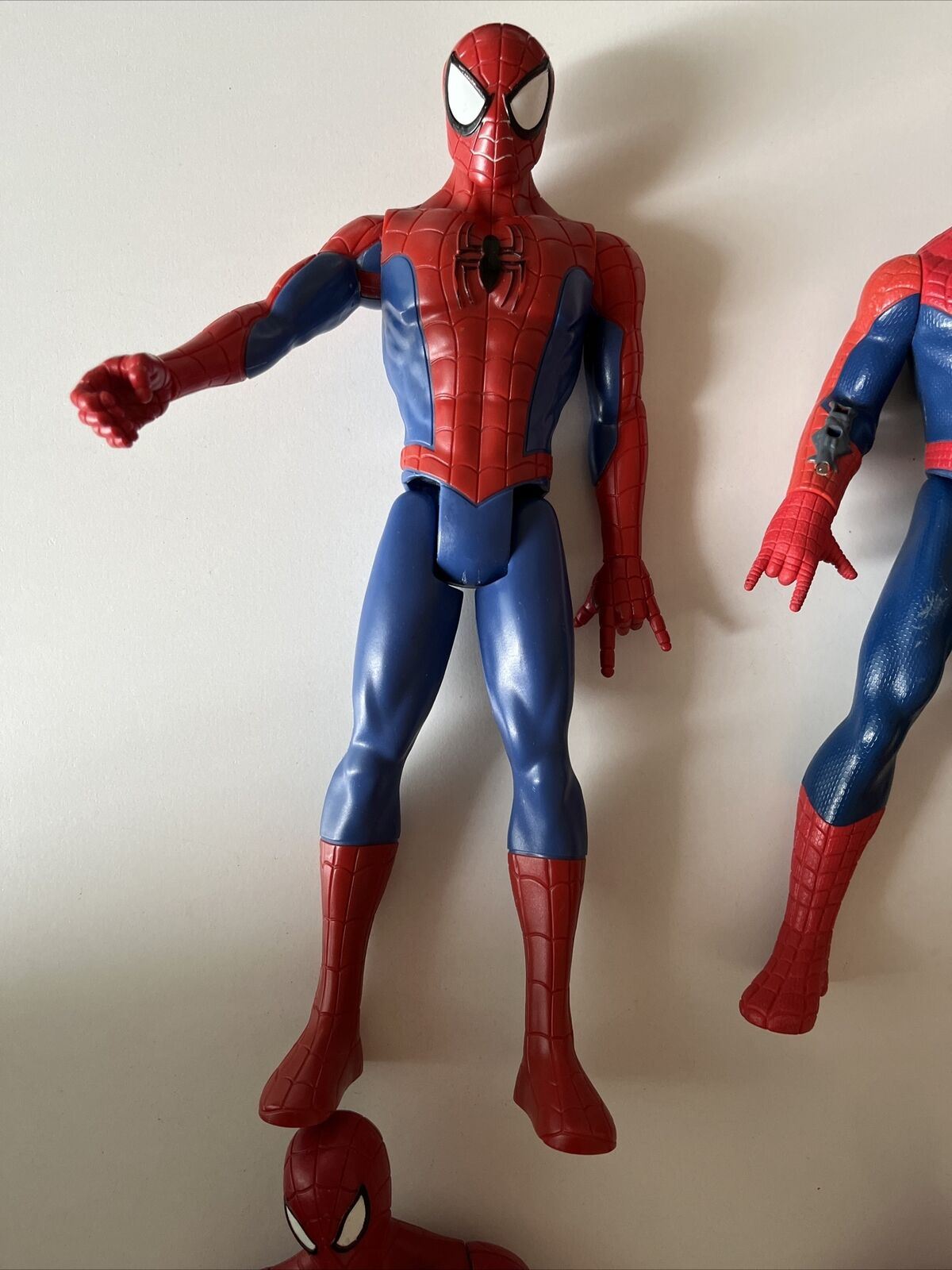 4x Lot Spiderman Figurine 2013, 2014, 2014 Talking, 2017 Hasbro Figurine