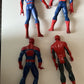 4x Lot Spiderman Figurine 2013, 2014, 2014 Talking, 2017 Hasbro Figurine