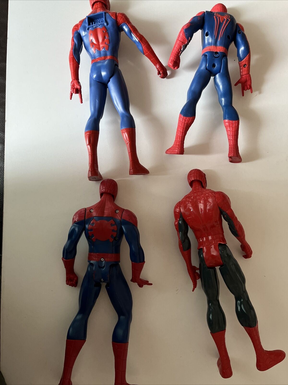 4x Lot Spiderman Figurine 2013, 2014, 2014 Talking, 2017 Hasbro Figurine