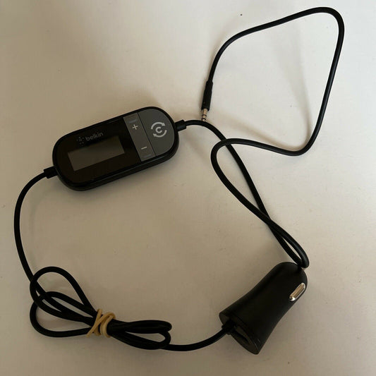 Belkin TuneCast In-Car 3.5mm to FM Transmitter F8Z880au with USB Charger Port