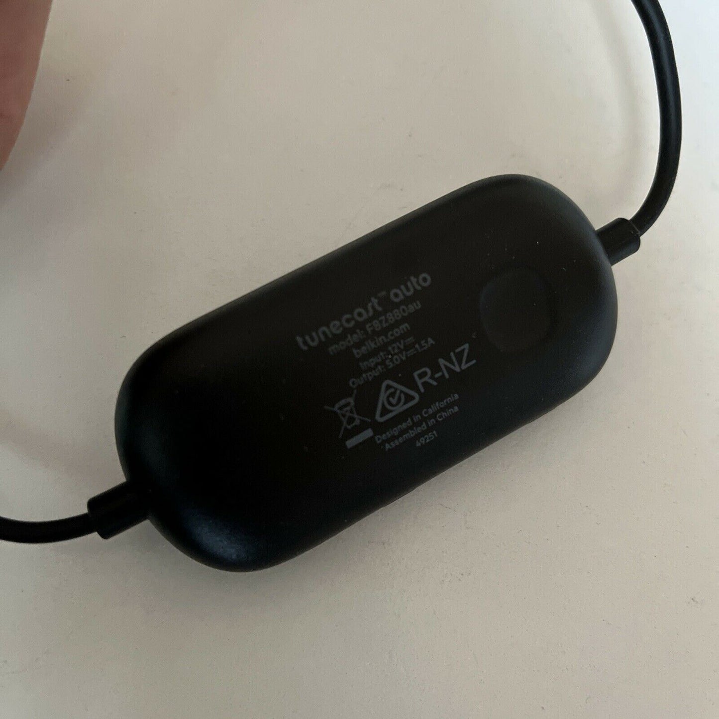 Belkin TuneCast In-Car 3.5mm to FM Transmitter F8Z880au with USB Charger Port