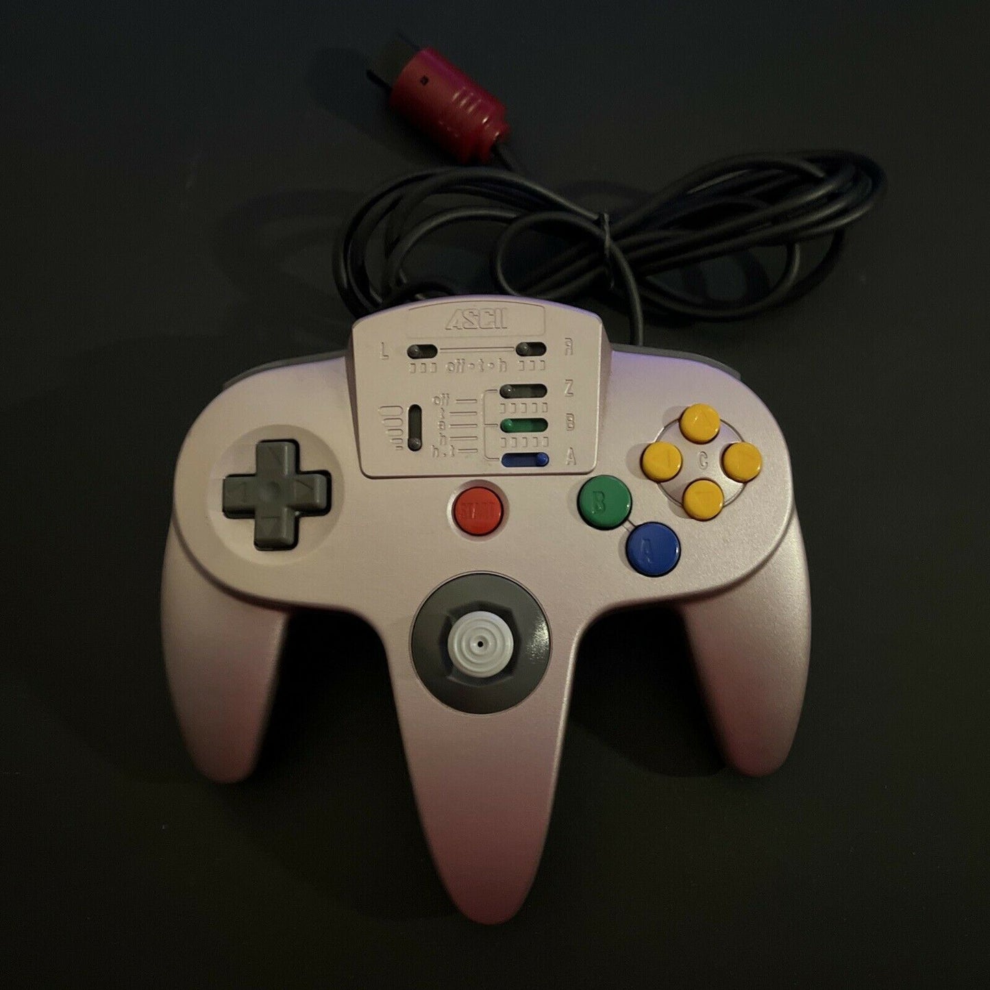 ASCII Nintendo 64 Gold Controller Wired Official Licensed with Turbo A ...