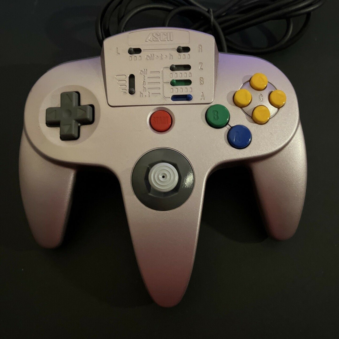 ASCII Nintendo 64 Gold Controller Wired Official Licensed with Turbo A ...