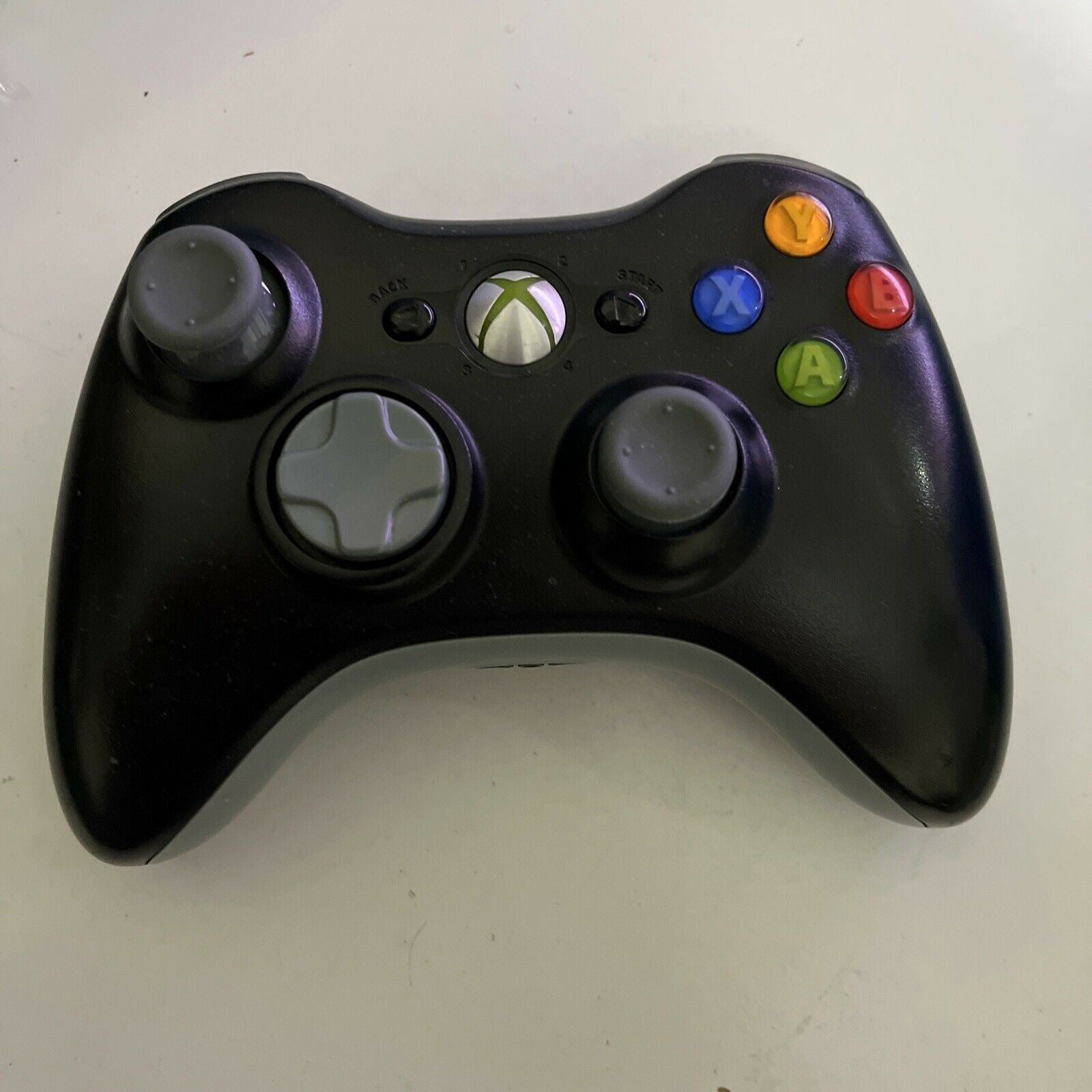 Genuine Official Microsoft Xbox 360 Wireless Controller Black Retro Unit