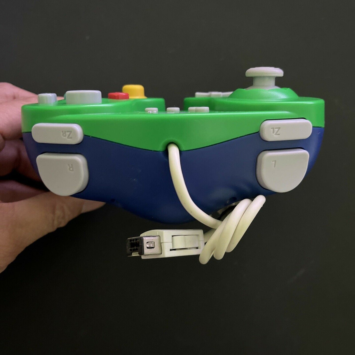 Genuine Official Nintendo Wii Luigi Gamecube Controller WIU-075 w Turbo Function