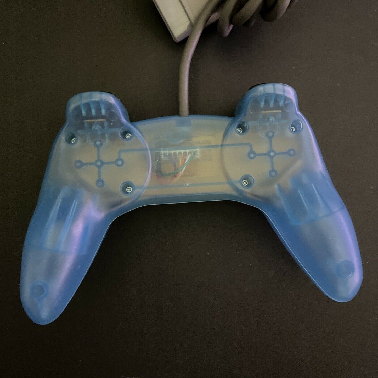 Official Hori PlayStation PS1 Controller Transparent Blue SLPH 00104