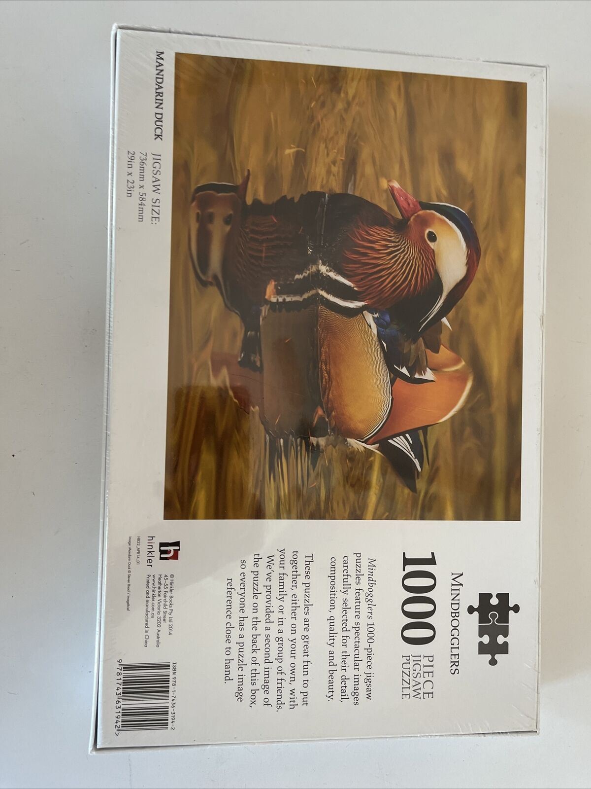 *New Sealed* Mindbogglers Mandarin Duck 1000 Piece Jigsaw Puzzle 74 x 59 cm