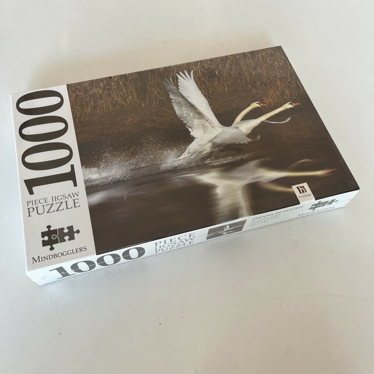 *New Sealed* Mindbogglers Swans In Flight 1000 Piece Jigsaw Puzzle 736mm x 584mm
