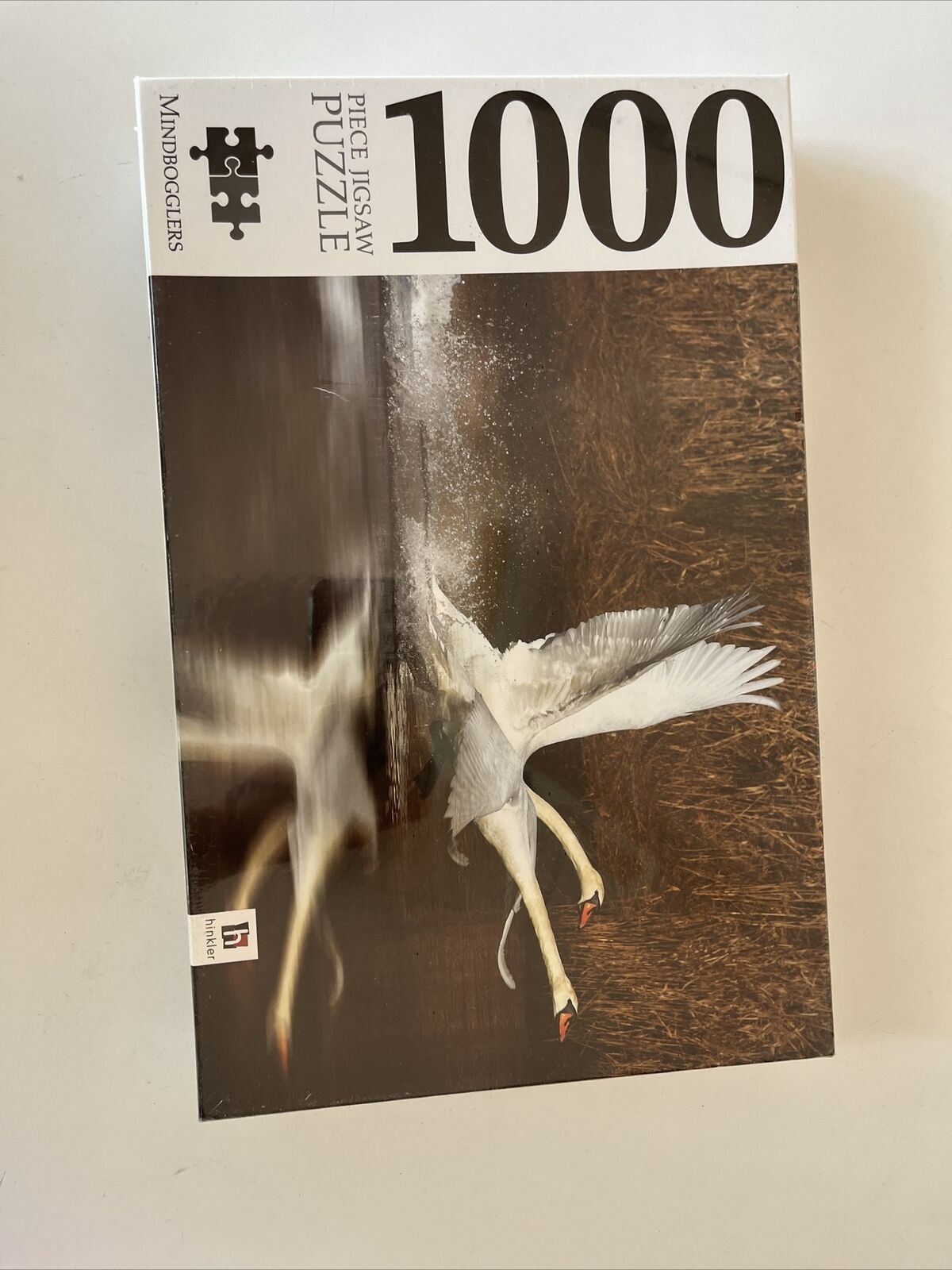 *New Sealed* Mindbogglers Swans In Flight 1000 Piece Jigsaw Puzzle 736mm x 584mm