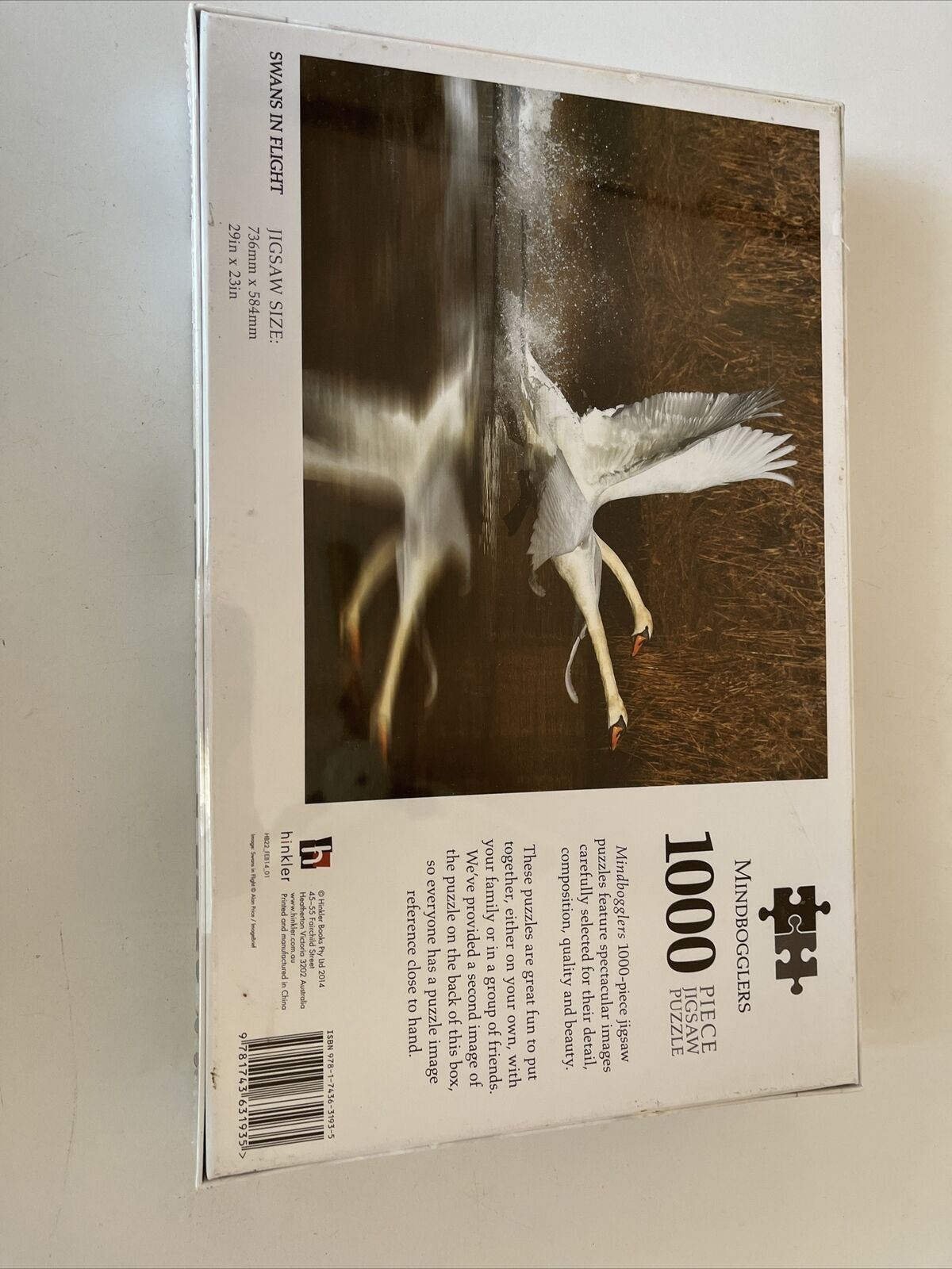 *New Sealed* Mindbogglers Swans In Flight 1000 Piece Jigsaw Puzzle 736mm x 584mm