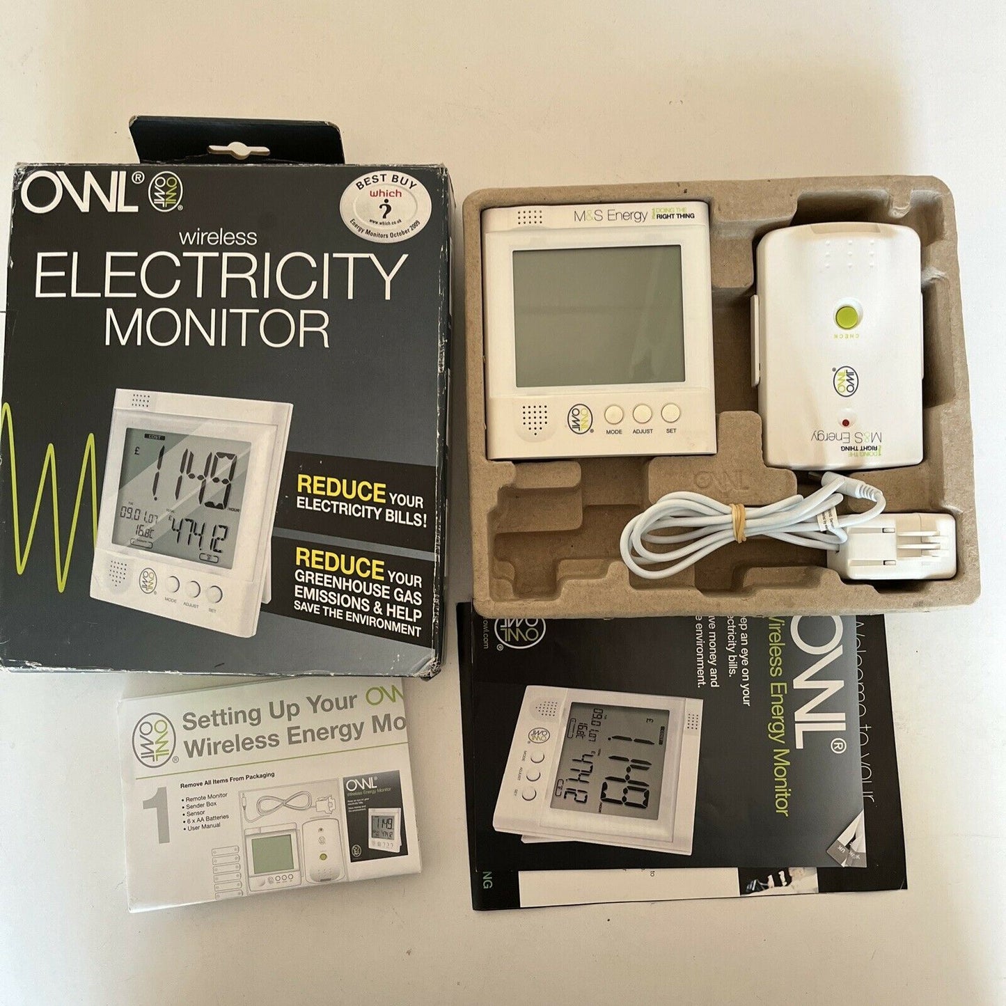 OWL Wireless Electricity Monitor Smart Energy Meter