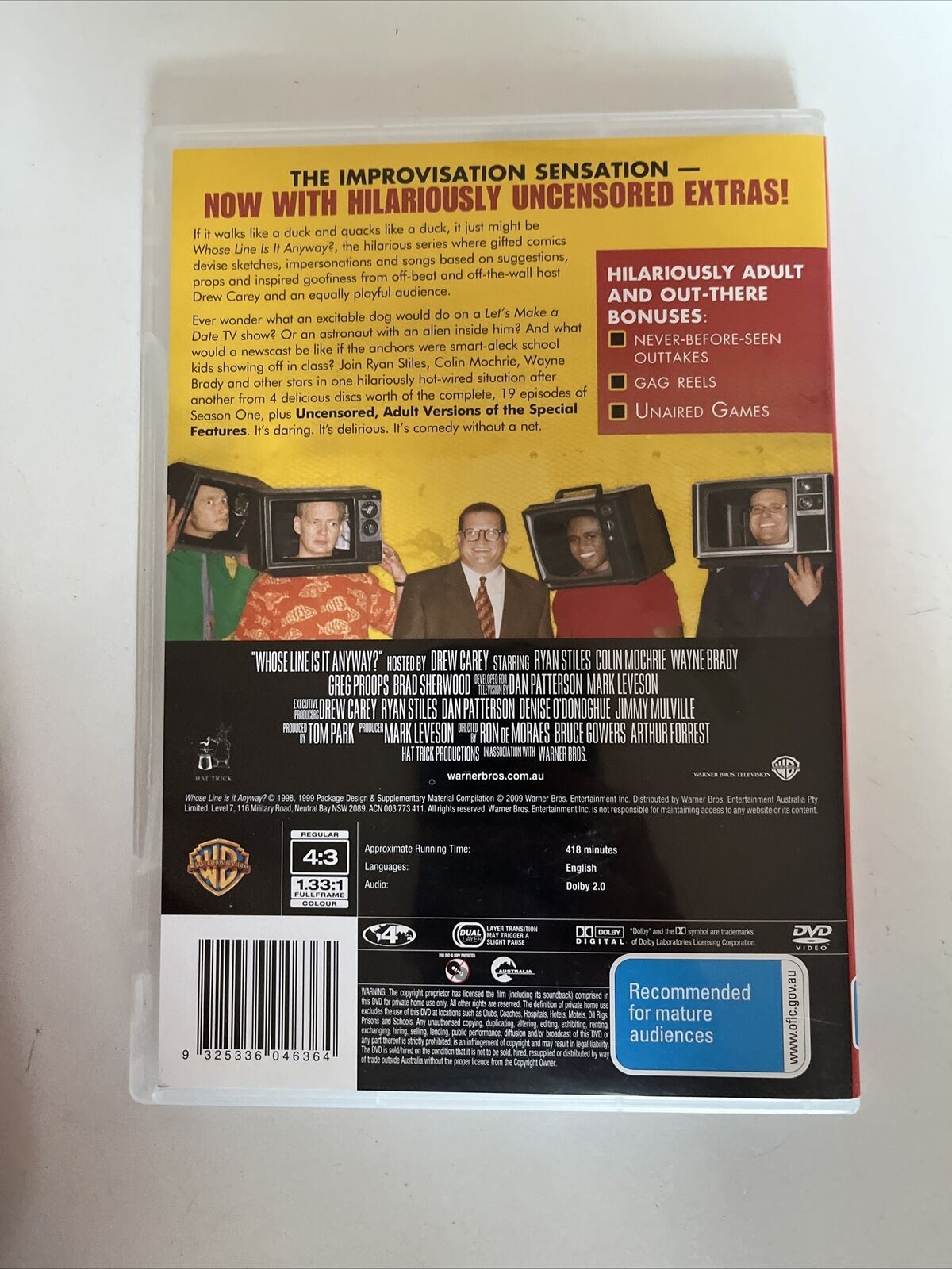 Whose Line is it Anyway? : Season 1 Uncensored (DVD, 2009) Region 4