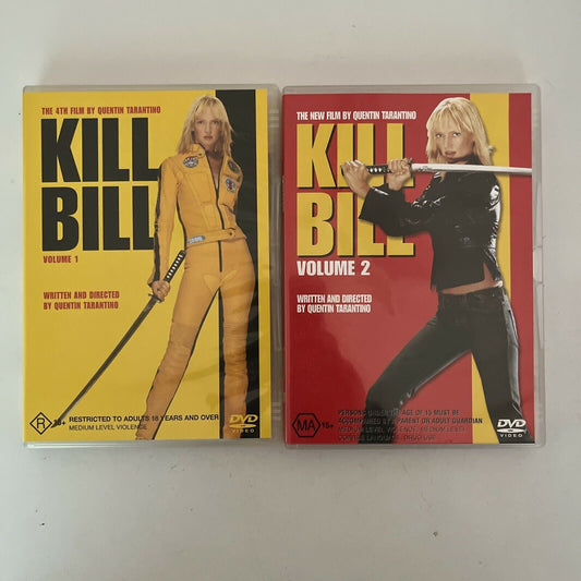 Kill Bill : Vol 1 & 2 (DVD, 2004) Quentin Tarantino Film. Uma Thurman. Region 4
