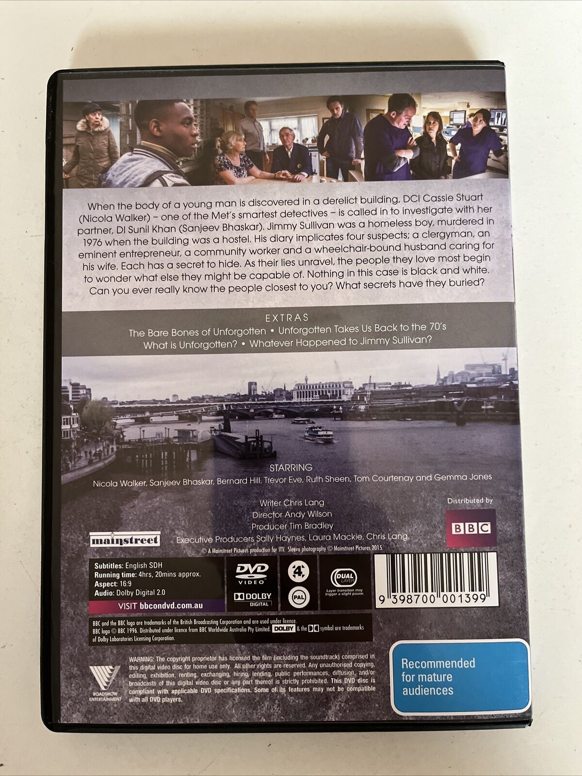 Unforgotten : Series 1 (DVD, 2015) Nicola Walker, Sanjeev Bhaskar. Region 4