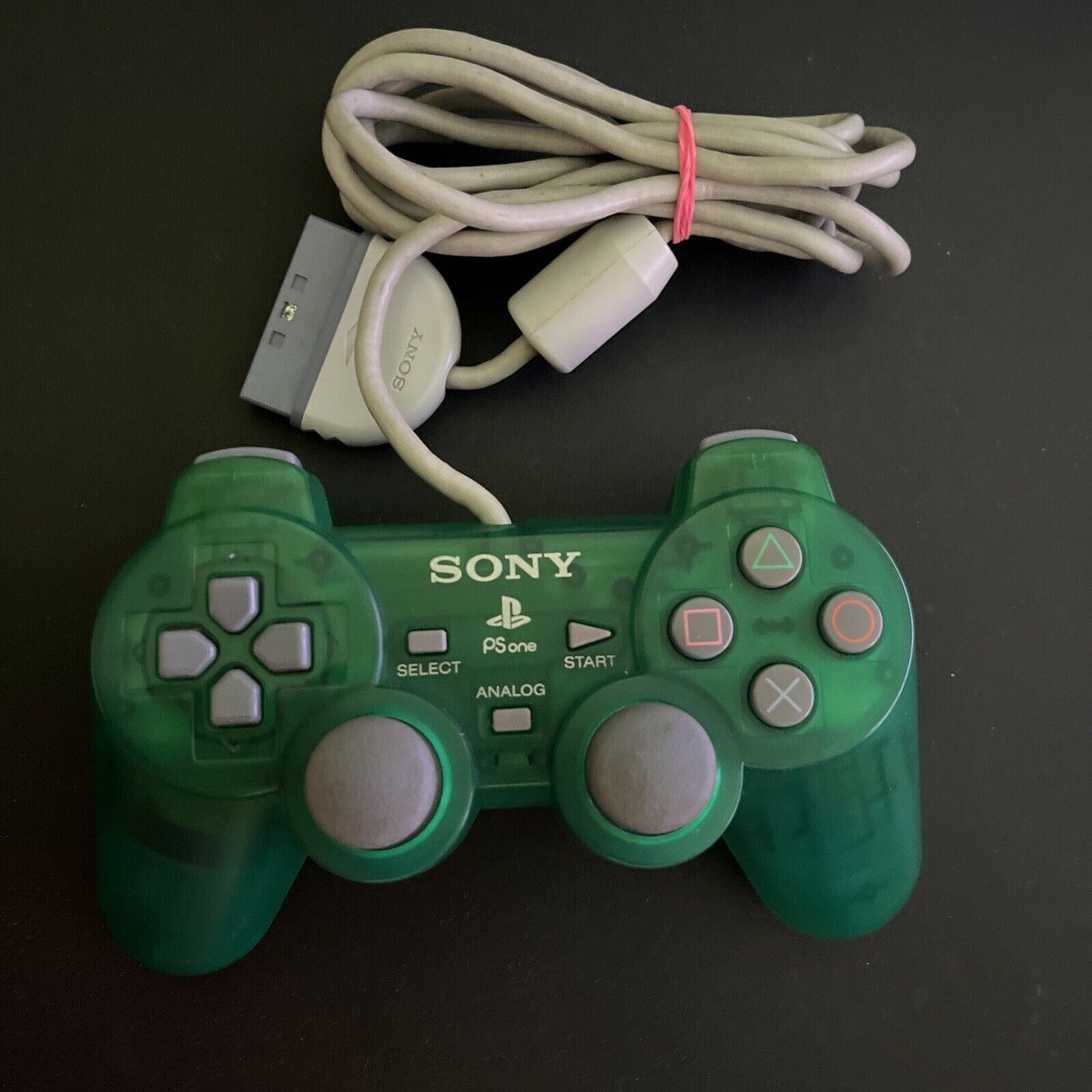 Sony Playstation PS1 PS2 Analog Controller Transparent Green SCPH-110