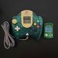 Sega Dreamcast Controller & VMU Memory Card HKT-7700 Transparent Green HKT-7000