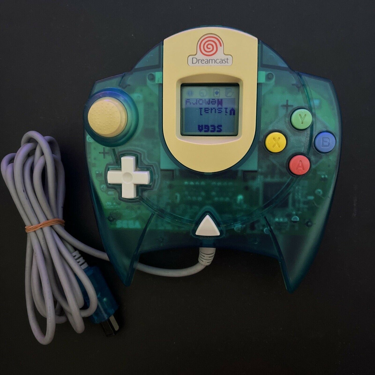 Sega Dreamcast Controller & VMU Memory Card HKT-7700 Transparent Green HKT-7000