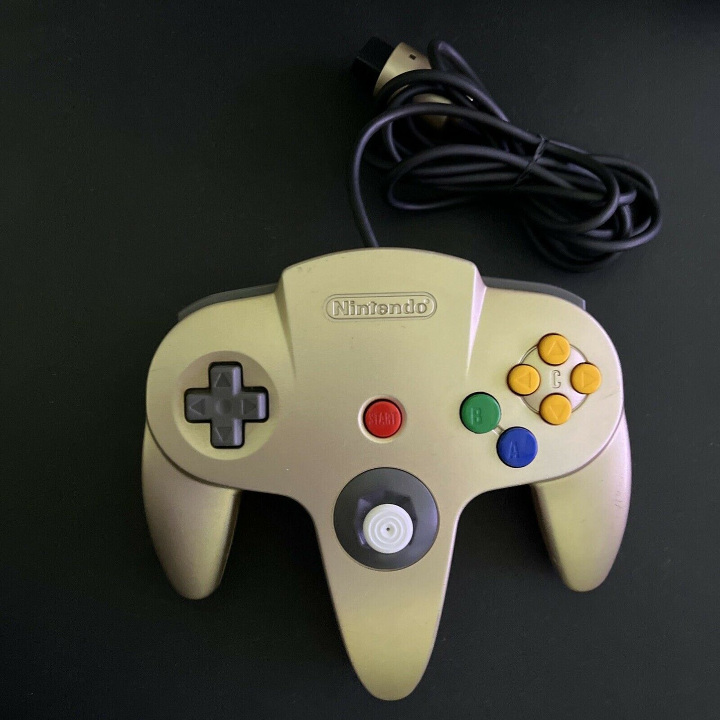 Genuine Official Nintendo N64 Limited Edition Gold Controller. Joystick v good