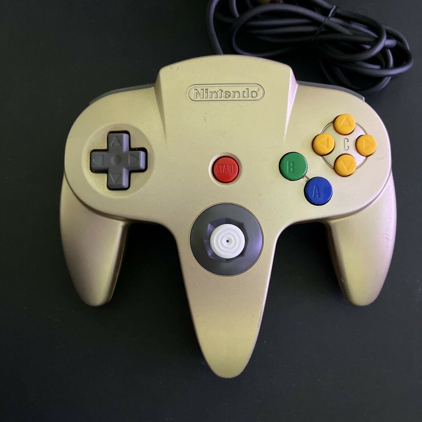 Genuine Official Nintendo N64 Limited Edition Gold Controller. Joystick v good